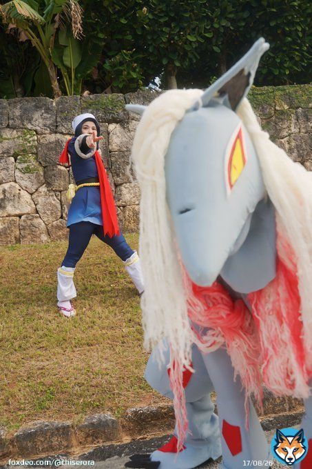 コスプレ pkmn LA  ショウ‥ちせら ヒスイゾロアーク‥トッシー  カメラ‥猫蟹丸さん  #ポケモンコスプレ #海洋博コスプレ #海洋博コスプレ撮影会