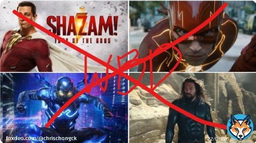 The target audience of DC film is Marvel fans now. They promote Shazam2 with the Deadpool & mini Avengers talk. @wbd thought the marvel fans are much larger & easier to be pleased than DC fans. That's why they keep on making silly funny campyy poor quality films. lol #BoycottWBD