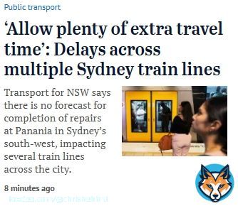 Sydney trains stuffed AGAIN!  If only the Berejiklian/Perrottet/Pork-Barilaro Govt had invested in Sydney trains like they rorted bushfire victims!   2 weeks to go to vote this mob out!  #nswpol #auspol #NSWvotes #sydneytrains