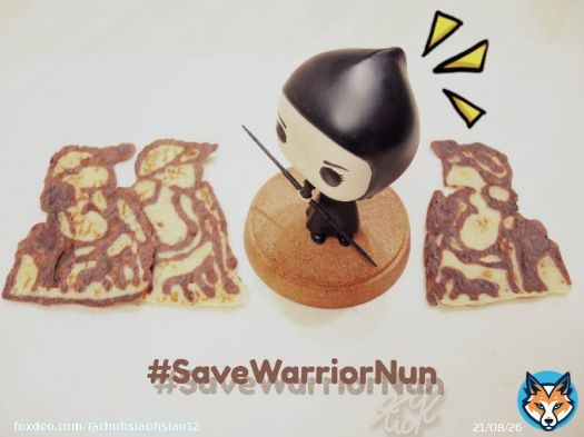 This is Beatrice. She got her 3rd star.  #SaveWarriorNun #WarriorNun #WorldBaseballClassic  HEY ALBA