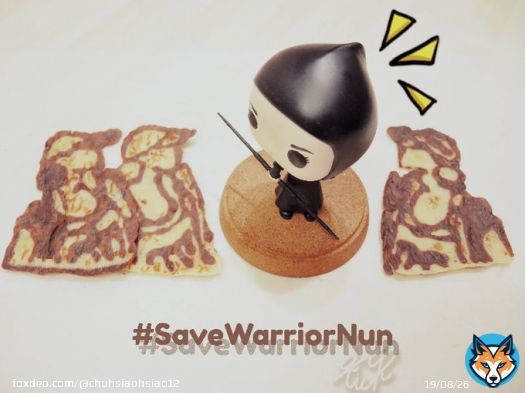 This is Beatrice. She got her 3rd star.  #SaveWarriorNun #WarriorNun #WorldBaseballClassic  HEY ALBA