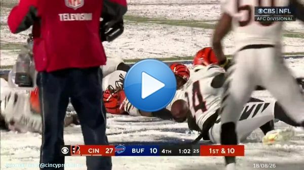 BENGALS WIN!!! SNOW ANGEL TIME!!!