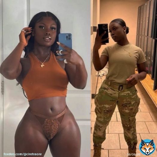 Outside of uniform                    In uniform