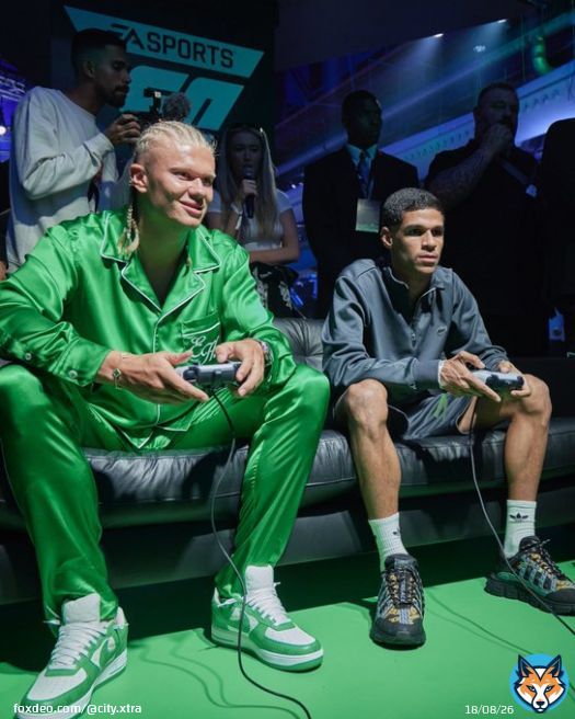 Erling Haaland beat @luvadepedreiro in one of the first matches on EA Sports FC 24 by a 7-2 scoreline, as per @geglobo.