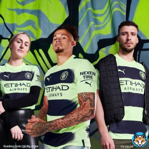 [] Official: #ManCity will wear their third kit vs Bournemouth this weekend.