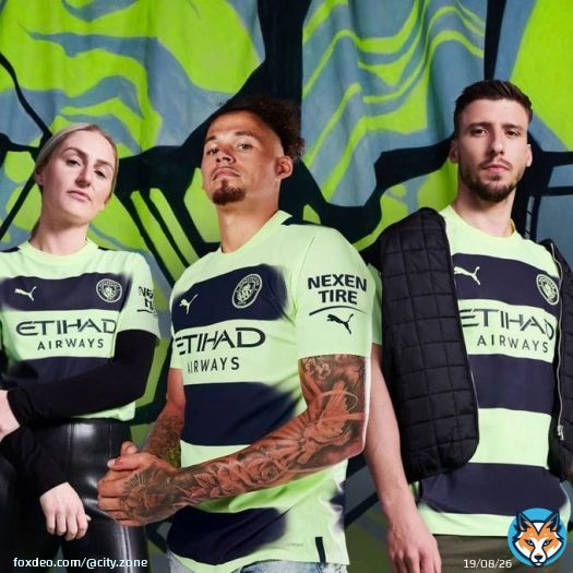 [] Official: #ManCity will wear their third kit vs Bournemouth this weekend.