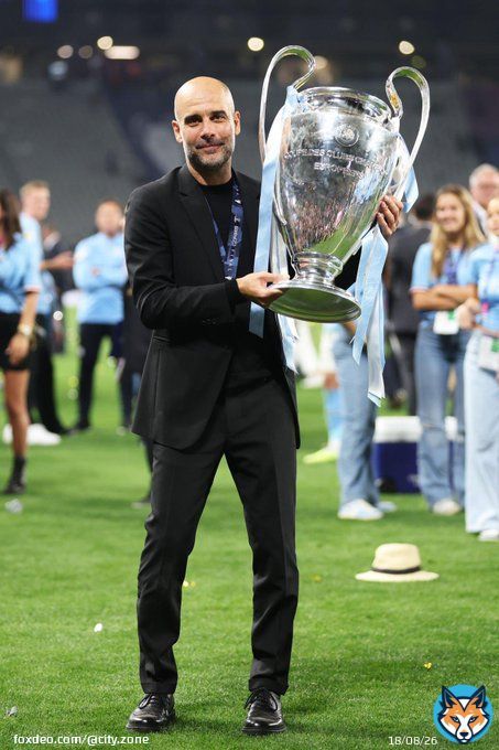 [] Pep Guardiola: &ldquo;I think the job is done. I don't want to compare myself with Leo (Messi) but there is an image in the World Cup after the final  when he says: 'That's it, that's it'. Right? Well, in this club I know that that&rsquo;s it, tha, that&rsquo;s it.&rdquo; #ManCity  [@DiarioOle]