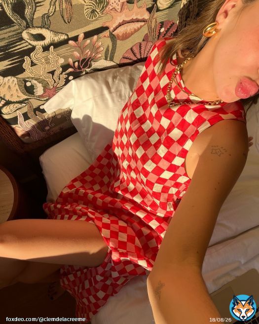 Photo by Cl&eacute;mence in Nice, France. May be an image of 1 person, sundress, checker board and text.
