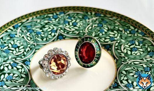 ジブリパーク、湯婆婆の指輪。 価格は各1,320円。  種類はA・Bと書かれてて、現時点ではこの2種類みたいです。  今後、C・Dも発売されて4種類になったら嬉しい&hellip;