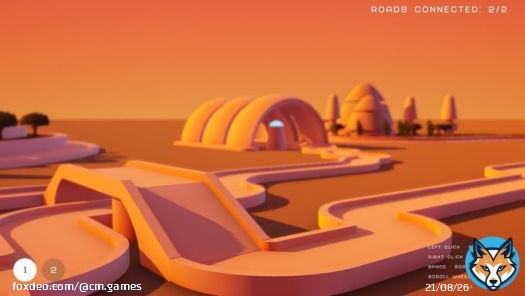 A few new shots I just grabbed from Causeway, our futuristic retro modern road builder!  Store page in review, should be able to wishlist it next week hopefully   @StelloHexis #gaming #PCgame #indiegame #gamers  #gamingcommunity #FuturisticRoads #RetroFuture #RoadBuilder