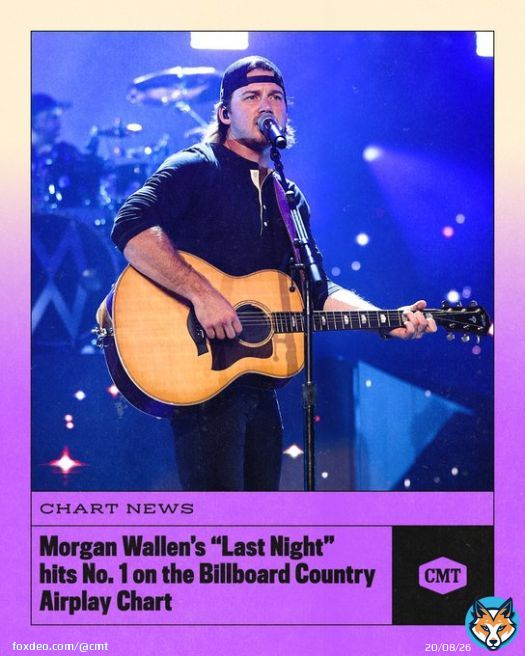 From No. 5 last week to No. 1 this week   'Last Night' is officially at the top of the Billboard Country Airplay chart! @MorganWallen