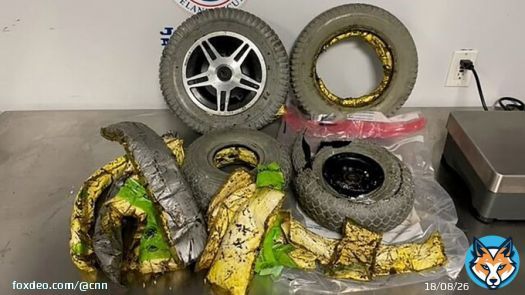 A traveler at New York City&rsquo;s John F. Kennedy International Airport was arrested after $450,000 worth of cocaine was discovered hidden in the wheels of her wheelchair