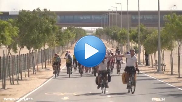 Two cyclists from France undertook the gruelling challenge of cycling more than 4,000 miles through 13 countries to get to the World Cup in Qatar  views
