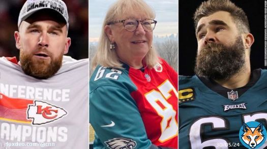 For Donna Kelce, the success of both her sons will provide a conflict of interest -- as she officially becomes the first mother to have two sons play against each other in the Super Bowl.