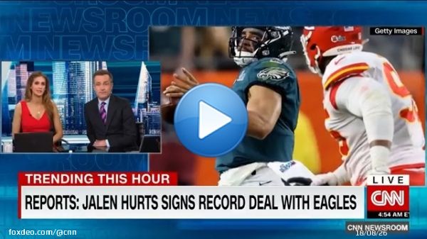 The Philadelphia Eagles and quarterback Jalen Hurts have agreed to a five-year extension of the star&rsquo;s contract, the NFL team announced Monday