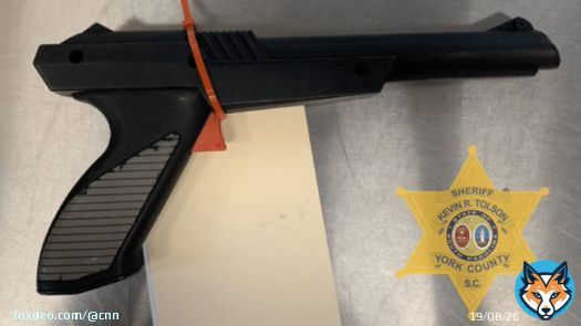 A man was arrested after authorities said he robbed a convenience store with a Nintendo 'Duck Hunt' pistol