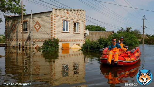 Floodwaters are receding following the collapse of the Kakhovka dam