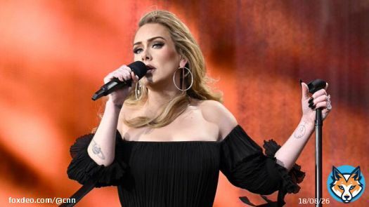 Adele used some colorful language to warn her audience not to throw things.
