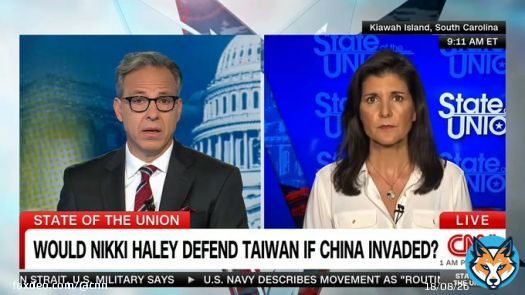 'You think the military is political now? You really want to have the US Senate voting on somebody being promoted?'  CNN's Jake Tapper presses Republican presidential candidate Nikki Haley over GOP Sen. Tommy Tuberville's ongoing blockade of militarytary promotions. @CNNSotu #CNNSOTU
