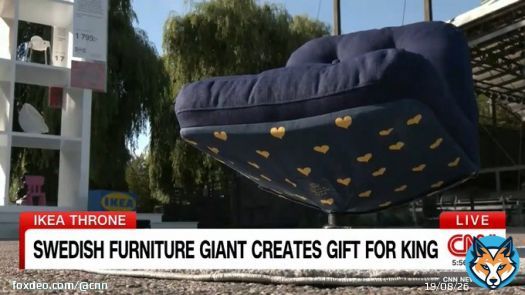 Furniture giant IKEA has created a special edition chair for the King of Sweden's golden jubilee