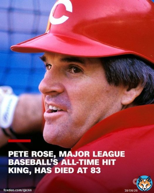 Pete Rose, MLB's all-time hit king and a Cincinnati Reds icon, has died. He was 83.