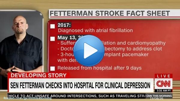 New this morning: Sen. @JohnFetterman is in the hospital after checking himself in for clinical depression treatment.   We discuss with @DhruvKhullar: