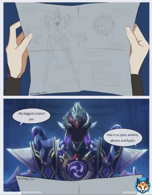 this was funnier in my head I'm so sorry #dottoscara #dottore #scaramouche #Kunikuzushi #scara #GenshinImpact
