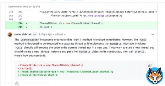 AI-first pull request reviewer with context-aware feedback, line-by-line code suggestions, and real-time chat.Merge code faster @quality. Get a free trial!From coderabbit.ai