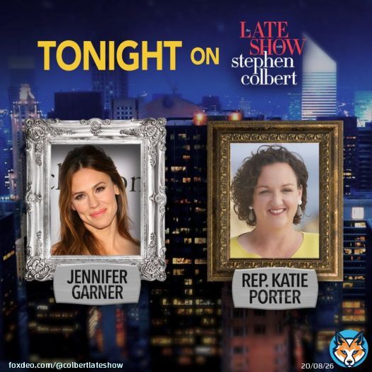 Tonight on #Colbert:  Jennifer Garner fills us in on her new @AppleTV series, &ldquo;The Last Thing He Told Me.&rdquo;  Rep. @katieporteroc also stops by to discuss her new book, &ldquo;I Swear: Politics Is Messier Than My Minivan.&rdquo;  11:35/10:35c on @CBS and @paramountplus!