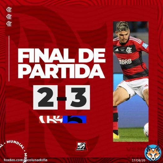 90' - Fim de jogo no Marrocos.  FLAxALH |  | #colunadofla