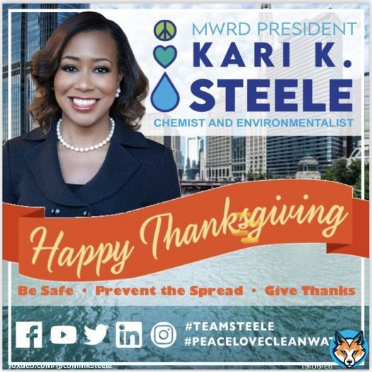 Thanksgiving Day is the perfect time to remind one another of the many reasons there are to be grateful. Wishing you peace and continued good health.   Happy Thanksgiving! #TeamSteele #peacelovecleanwater