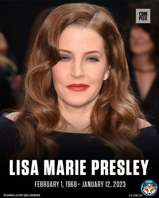 BREAKING: Lisa Marie Presley, daughter of Elvis and Priscilla Presley, has passed away at 54.   May she rest in peace.