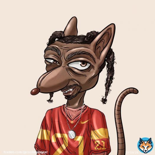 Rapper Snoop Dogg from the Money Rat collection  @SnoopDogg @RickRoss The entire #MoneyRat collection is exclusively handmade. Money Rat #678:  #NFTgang   #NFT #NFTCommunity #NFTCollection #NFTs