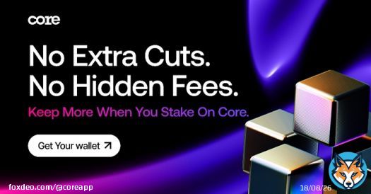 100% of your staking rewards should belong to you. We think so too. Staking is better on Core.Get Your WalletFrom core.app