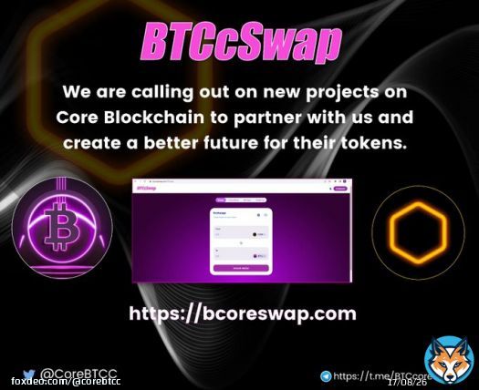 Tag your favorite Project on Core Chain Network  #BTC #Bitcoin #BTCc #BitcoinCore #CoreDAO #CORE