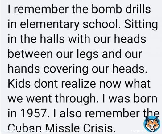 #ProudBlue #DemVoice1 #FreshResists #DemCast Saw this under the trailer for the move 'Oppenheimer' & rolled my eyes so hard they almost got stuck.  Considering kids today do active shooter drills for Mass shootings that actually HAPPEN, I think tthey more than understand, idjit!