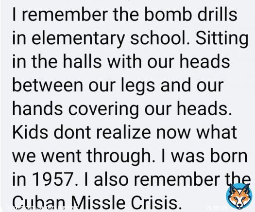 #ProudBlue #DemVoice1 #FreshResists #DemCast Saw this under the trailer for the move 'Oppenheimer' & rolled my eyes so hard they almost got stuck.  Considering kids today do active shooter drills for Mass shootings that actually HAPPEN, I think tthey more than understand, idjit!