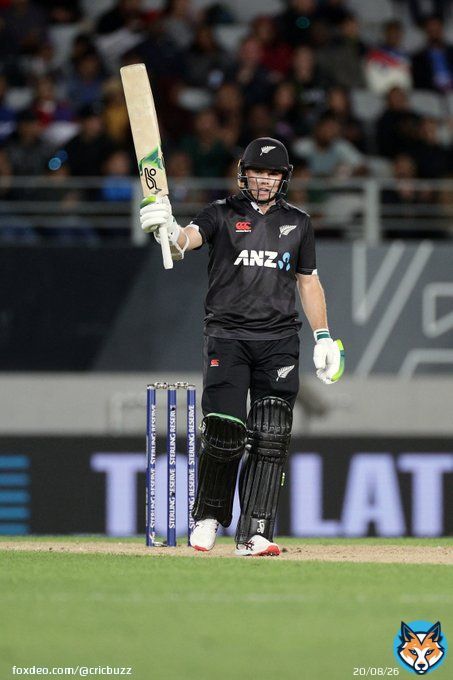 Seventh ODI  for Tom Latham!   Runs: 100 | Balls: 76 | Fours: 14 | Sixes: 3   #NZvIND