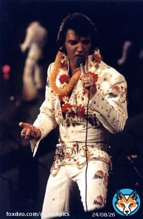 Elvis Presley at his &lsquo;Aloha From Hawaii&rsquo; concert, 1973