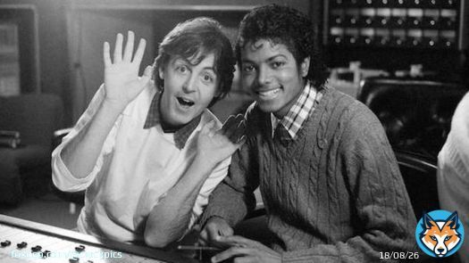 Paul McCartney and Michael Jackson in 1983. Photograph: Bettmann