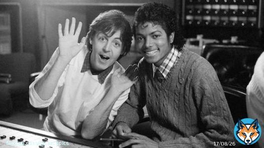 Paul McCartney and Michael Jackson in 1983. Photograph: Bettmann