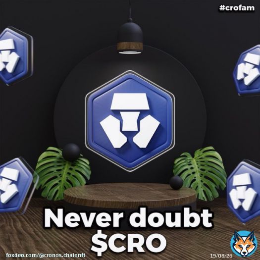 Never doubt the power of $CRO   @cryptocom will be a winner in this bull market! #cro&nbsp; #crofam