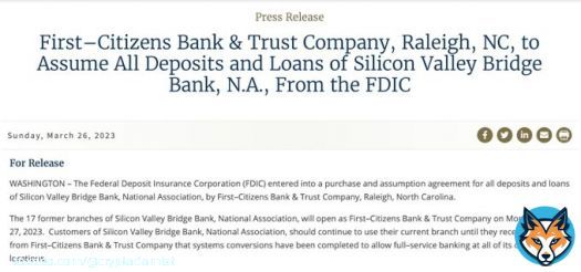 @FDICGov's press release makes it sound like First Citizens Bank took all the loans that #SiliconValleyBank had on its books.  But... it did not.  $90 billion in toxic loans were left behind. Cost to taxpayers currently estimated at $20bn but it willll rise.