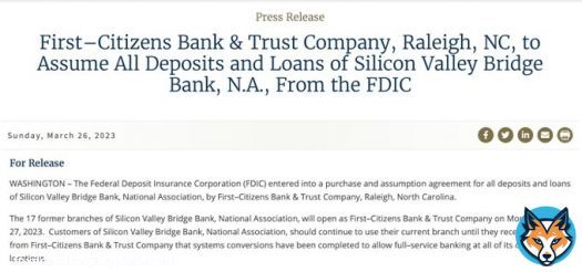 @FDICGov's press release makes it sound like First Citizens Bank took all the loans that #SiliconValleyBank had on its books.  But... it did not.  $90 billion in toxic loans were left behind. Cost to taxpayers currently estimated at $20bn but it willll rise.