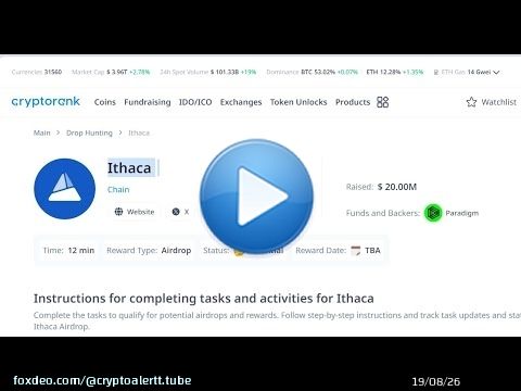 Ithaca\u2705  plaza \u2705hybrid Airdrop\u2705 ايردروبات جديدة up 3000$ \ud83d\udd25