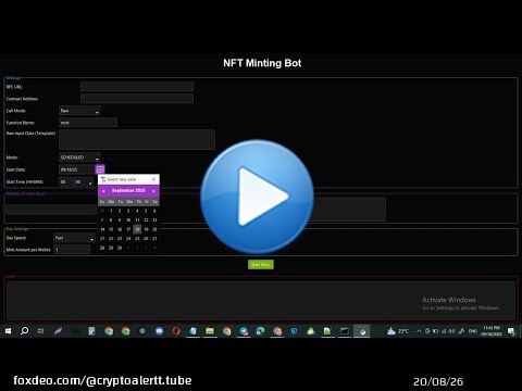 Auto nft minting \ud83d\udd25بوت المانت الأقوى \ud83d\udd25– يدعم تعدد المحافظ والشبكات