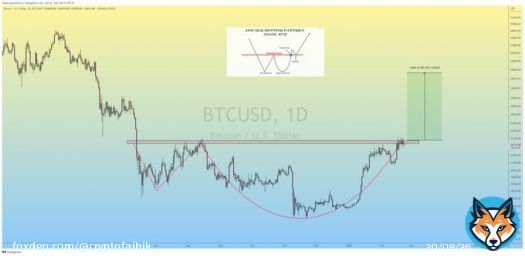 $BTC Adam & Eve Formation in Daily TF.  In Order to Confirm the Breakout, Bulls must overcome the 25k Crucial Resistance.  #Crypto #Bitcoin #BTC