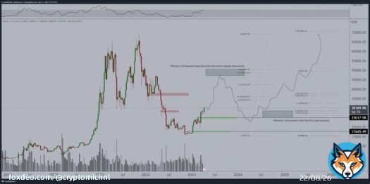 Roughly speaking my thesis for #Bitcoin.   Still a vacuum in which we continue the upwards rally through Q2 as Powell comes to an end with the hikes.   Comparable to Q2 2019, which also rallied significantly.  Correction to $25K in second half, as recession slams in.