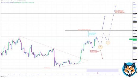 WHAT&rsquo;S NEXT FOR #Bitcoin  Bitcoin is slowing down and showing early signs of weakness at $25,000 WZRD Resistance, if it fails to breakout.. The Blue Dotted WZRD Projection will activate    Let&rsquo;s break it down how to play this move