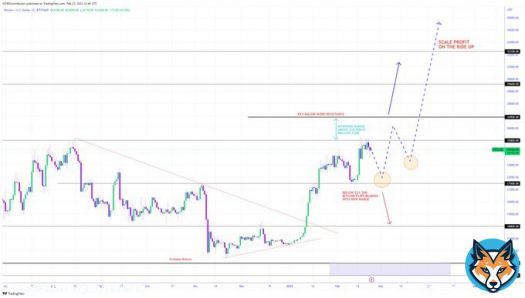 WHAT&rsquo;S NEXT FOR #Bitcoin  Bitcoin is slowing down and showing early signs of weakness at $25,000 WZRD Resistance, if it fails to breakout.. The Blue Dotted WZRD Projection will activate    Let&rsquo;s break it down how to play this move